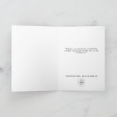 エレガントクリスマスの飾り企業の挨拶 シーズンカード (内部)