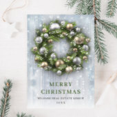 エレガントクリスマスの飾り企業の挨拶 シーズンカード