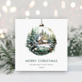 エレガントクリスマスの飾り企業の挨拶 シーズンカード