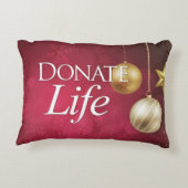 エレガントクリスマスを寄付 アクセントクッション (裏面)