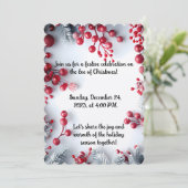 エレガントクリスマスイブパーティの招待状 招待状 (スタンド正面)