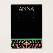 エレガントクリスマスイヤリング表示カード (正面)