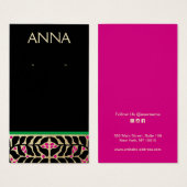 エレガントクリスマスイヤリング表示カード (正面&裏面)