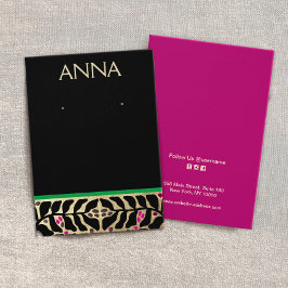 エレガントクリスマスイヤリング表示カード