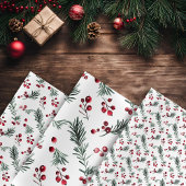 エレガントクリスマスウォーター素朴カラーパインボー ラッピングペーパーシート