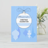 エレガントクリスマスオーナメントパーティー 招待状 (スタンド正面)