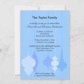 エレガントクリスマスオーナメントパーティー 招待状 (裏面)