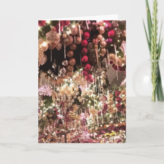 エレガントクリスマスオーナメント カード (正面)