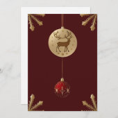 エレガントクリスマスオーナメント シーズンカード (正面/裏面)