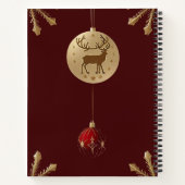 エレガントクリスマスオーナメント ノートブック (裏面)