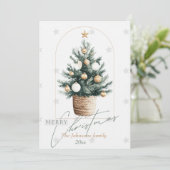 エレガントクリスマスカード非写真ホリデーカード シーズンカード (スタンド正面)