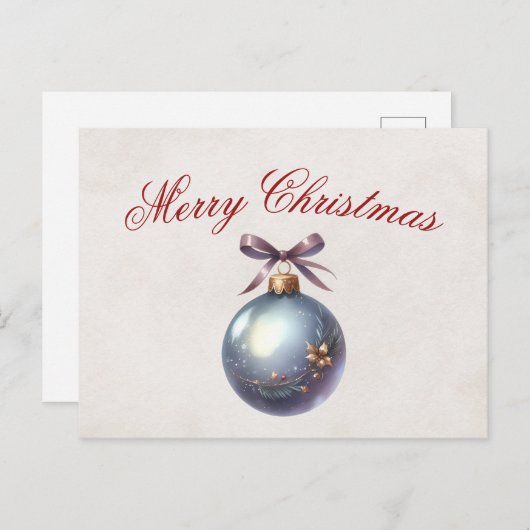 エレガントクリスマスカード シーズンポストカード (正面/裏面)