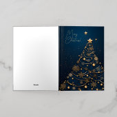 エレガントクリスマスカード 箔シーズンカード (外側レイダウン)