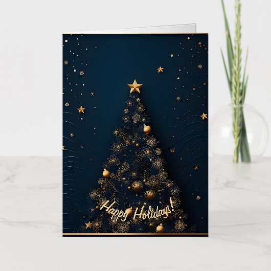 エレガントクリスマスカード 箔シーズンカード (正面)