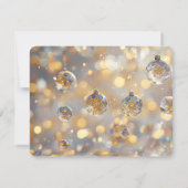 エレガントクリスマスガーランド新年 招待状 (裏面)