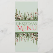 エレガントクリスマスグリーナリーホリデーフラットメニュー メニュー (裏面)