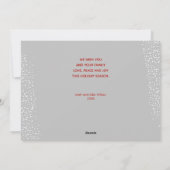 エレガントクリスマスグリーナリー写真ホリデーカード シーズンカード (裏面)