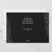 エレガントクリスマスグリーナリー写真ホリデーカード シーズンカード (裏面)