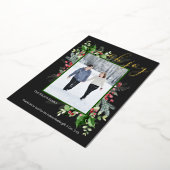 エレガントクリスマスグリーニンググリーティングフォイルカード 箔シーズンカード (回転した状態)