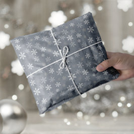 エレガントクリスマスグレーと白の雪片 薄葉紙