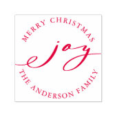 エレガントクリスマスジョイホリデーセルフインキングスタンプ セルフインキングスタンプ (デザイン)