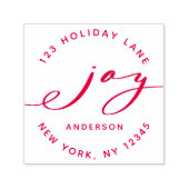 エレガントクリスマスジョイホリデー差出人住所 セルフインキングスタンプ (デザイン)