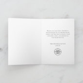 エレガントクリスマスセージ緑オーナメント企業の シーズンカード (内部)