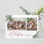 エレガントクリスマスタイポグラフィ2の写真 シーズンカード (スタンド正面)