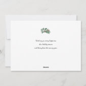 エレガントクリスマスタイポグラフィ2の写真 シーズンカード (裏面)