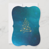 エレガントクリスマスツリーのスターズボウクリスマスパーティー 招待状 (裏面)