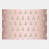 エレガントクリスマスツリーのパターン ラッピングペーパーシート (正面2)