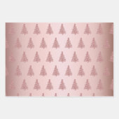 エレガントクリスマスツリーのパターン ラッピングペーパーシート (正面)