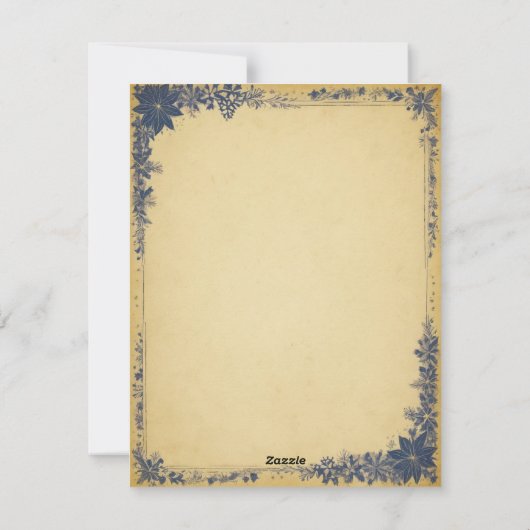 エレガントクリスマスツリーキャンドルとギフトカード シーズンカード (裏面)