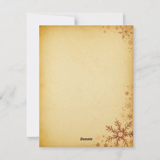 エレガントクリスマスツリーキャンドルとギフトカード シーズンカード (裏面)