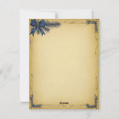 エレガントクリスマスツリーキャンドルとギフトカード シーズンカード (裏面)