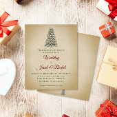 エレガントクリスマスツリークラフト予算結婚式の招待