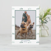 エレガントクリスマスツリーシーズンの挨拶の写真 シーズンカード (スタンド正面)