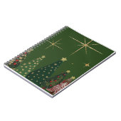 エレガントクリスマスツリースパイラルノート ノートブック (左側)