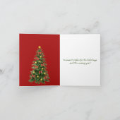 エレガントクリスマスツリーズオーナメント カード (内部)