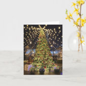 エレガントクリスマスツリーズオーナメント カード (黄色い花)