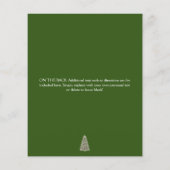 エレガントクリスマスツリーレッドグリーンクリスマスパーティー (裏面)