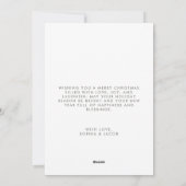 エレガントクリスマスツリーレッドスター シーズンカード (裏面)