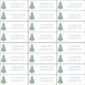 エレガントクリスマスツリー住所 シール (正面)