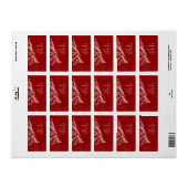 エレガントクリスマスツリー差出人住所ラベル ラベル (フルシート)