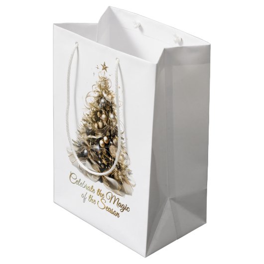 エレガントクリスマスツリー抱き枕 ミディアムペーパーバッグ (裏面アングル)