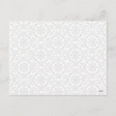 エレガントクリスマスツリー緑パーソナライズされた白 シーズンポストカード (裏面)