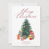 エレガントクリスマスツリー シーズンカード (正面)