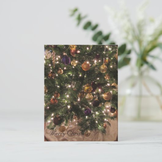 エレガントクリスマスツリー シーズンポストカード (スタンド正面)