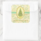 エレガントクリスマスツリー スクエアシール (バッグ)