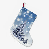 エレガントクリスマスツリー スモールクリスマスストッキング (正面 (吊り時))